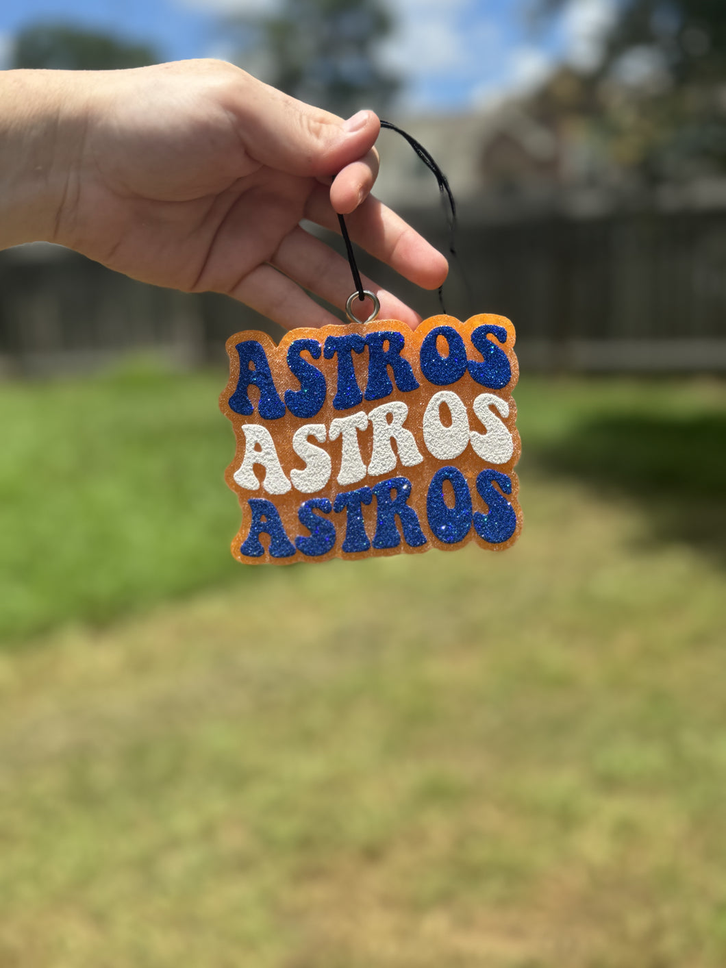 Retro 'Stros Car Freshie - Bowties and Bourbon