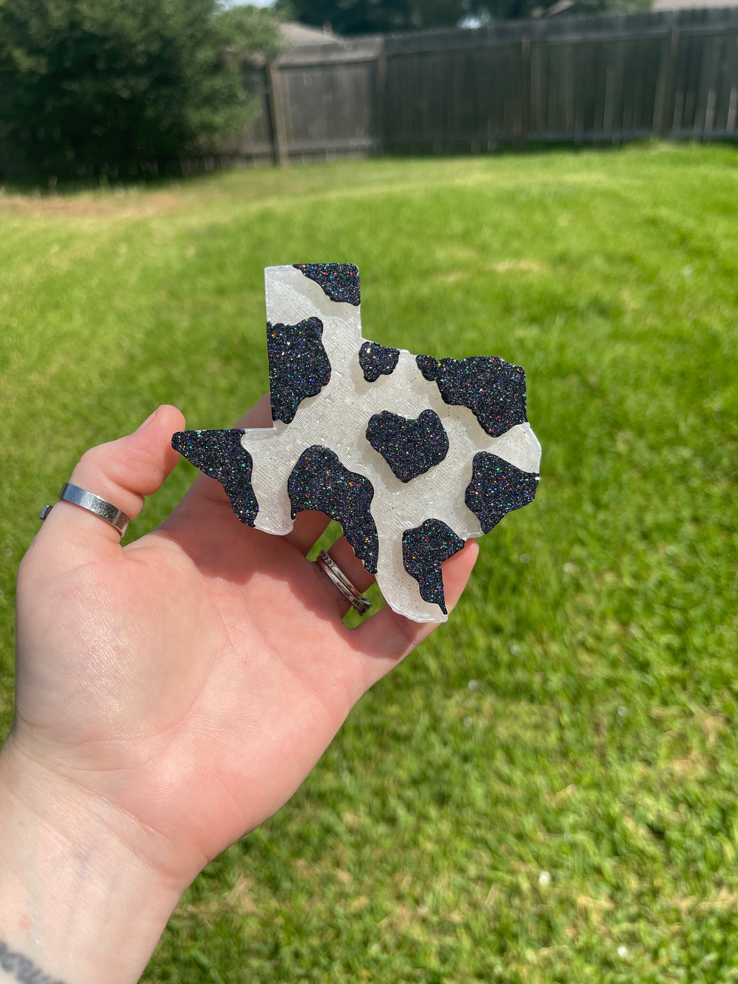Cow Print Texas Freshie
