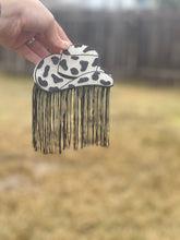 Load image into Gallery viewer, Cowgirl Hat with Cow Print Freshie
