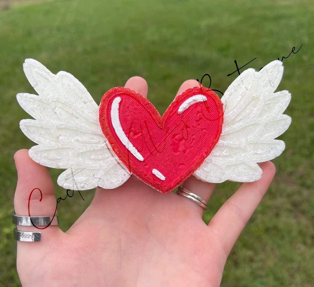 Heart with wings Freshie